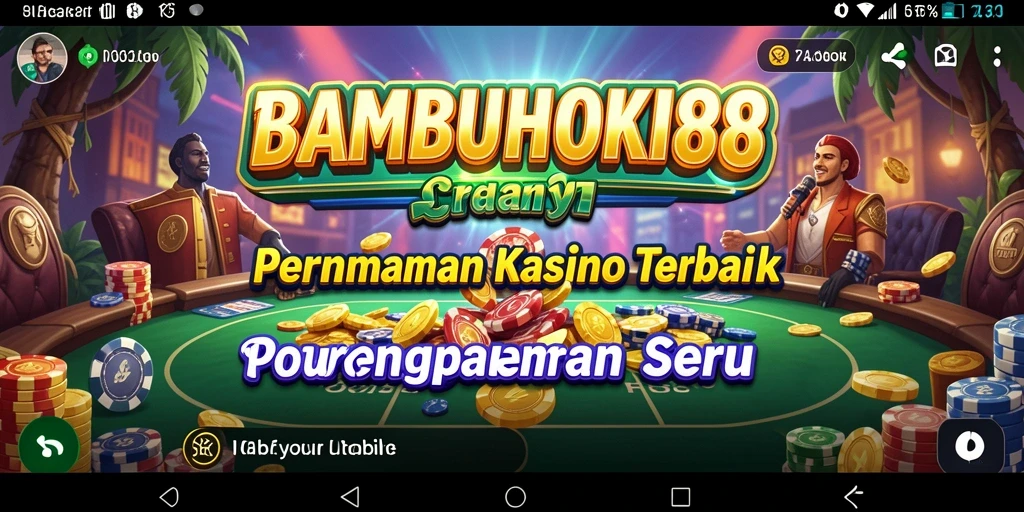 Gameplay menegangkan dalam aplikasi Kasino BAMBUHOKI88.