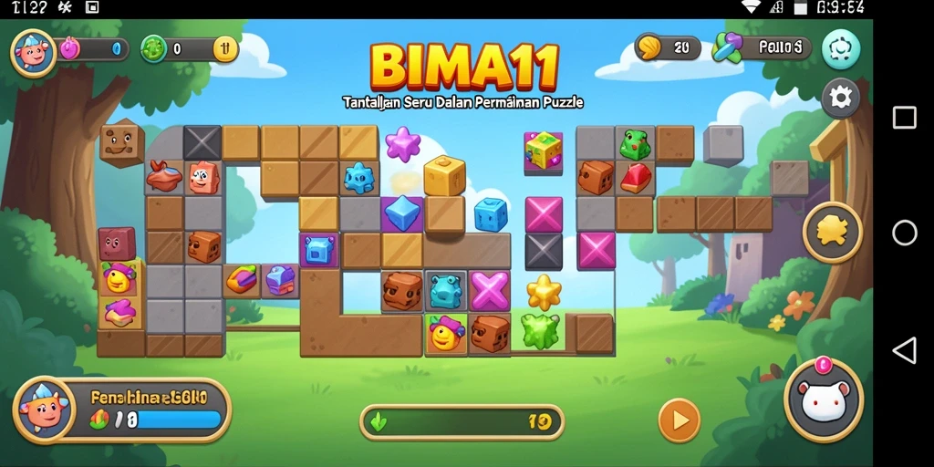 Tampilan gameplay menarik BIMA11 dengan berbagai tantangan Puzzle.