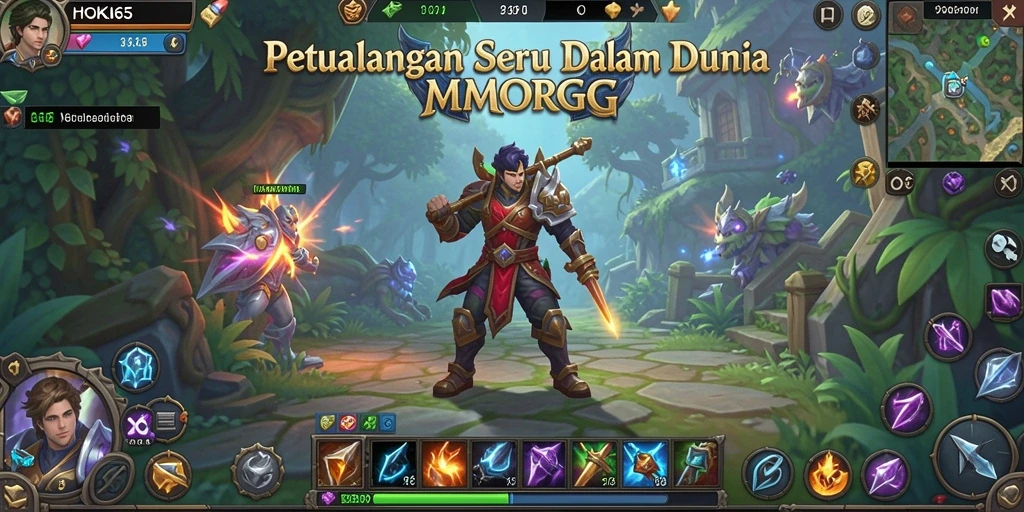 Tampilan gameplay seru dalam HOKI65 yang penuh warna dan aksi.
