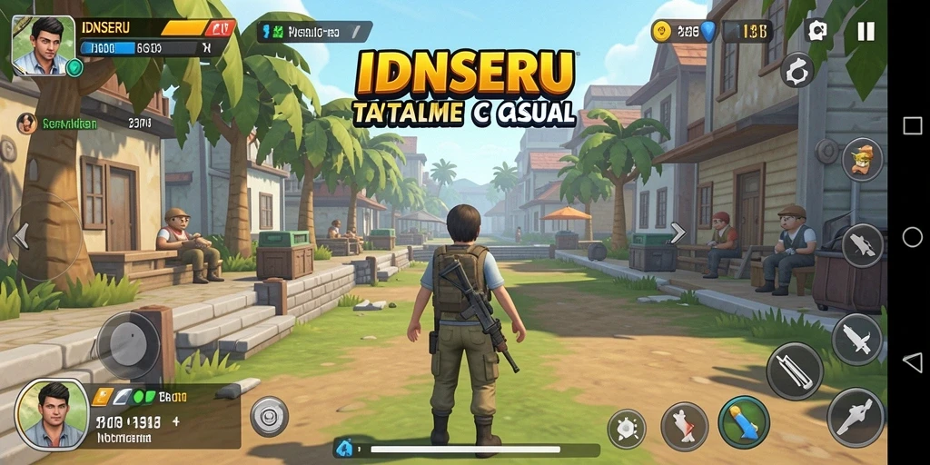 Tampilan seru dari gameplay <strong>IDNSERU</strong> yang penuh warna.