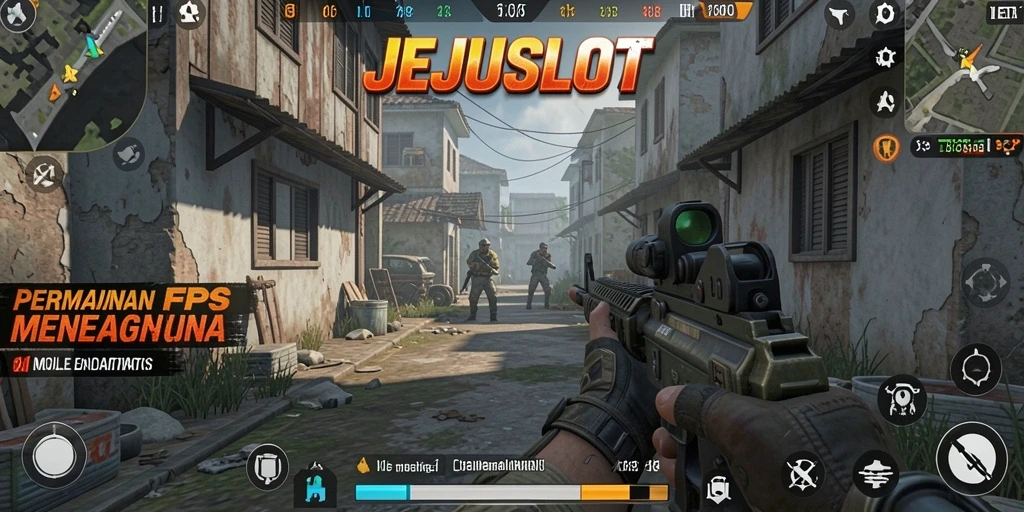 Screenshot gameplay JEJUSLOT menunjukkan aksi tembak-menembak yang seru.