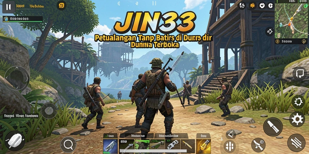 Tangkapan layar utama JIN33 menampilkan aksi mendebarkan dalam dunia terbuka.