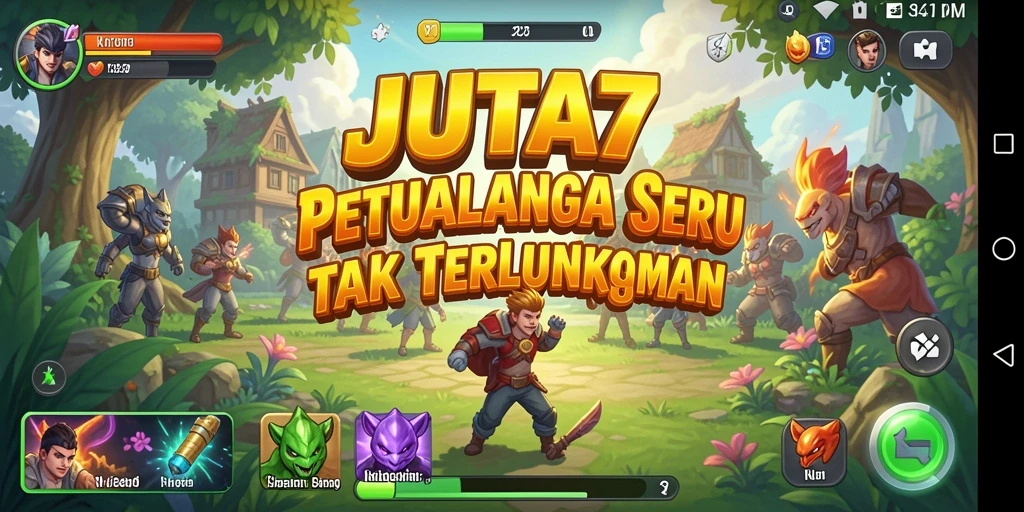 Screenshot gameplay JUTA7 yang menampilkan petualangan seru.