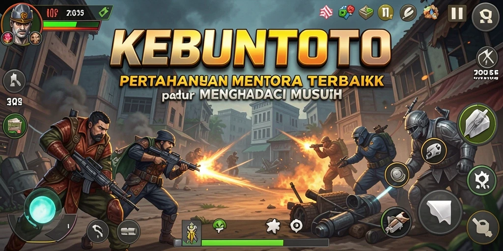 Screenshot menunjukkan aksi seru dalam permainan Tower Defense KEBUNTOTO.
