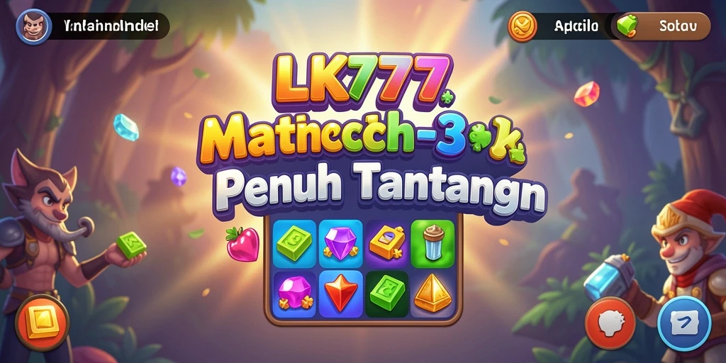 Screenshot LK777 yang menampilkan aksi seru game Match-3.