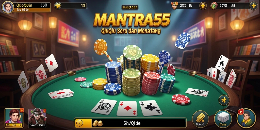 Tampilan gameplay QiuQiu yang menarik dan interaktif.