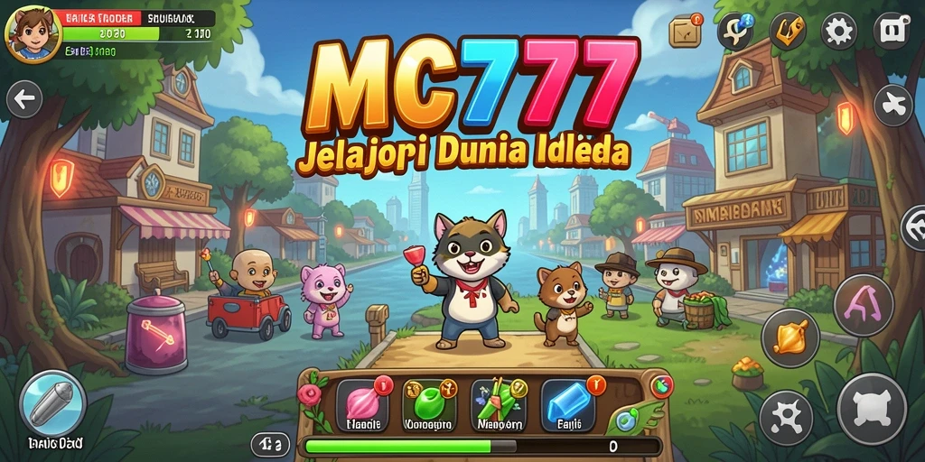 Screenshot gameplay MC777 yang menunjukkan mekanisme Idle yang menarik.