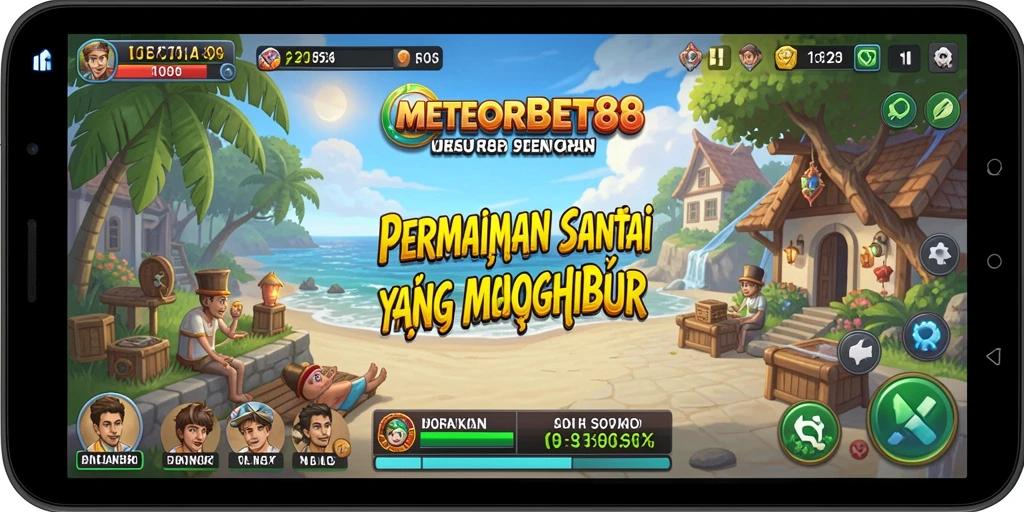 Screenshot gameplay METEORBET88 yang seru dan interaktif.