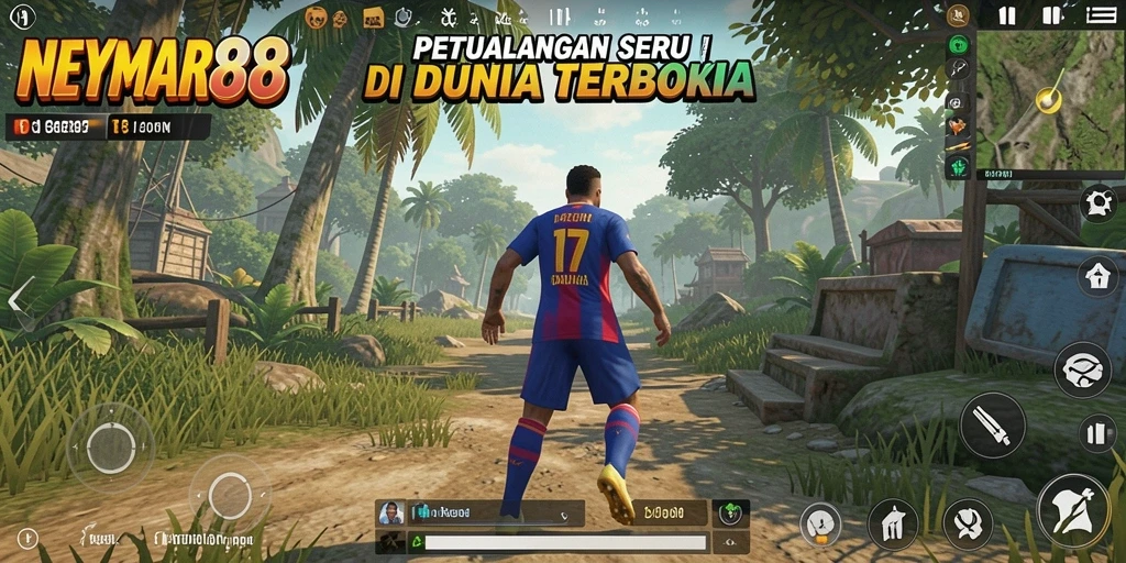 Tampilan gameplay NEYMAR88 yang menawan dalam dunia terbuka.