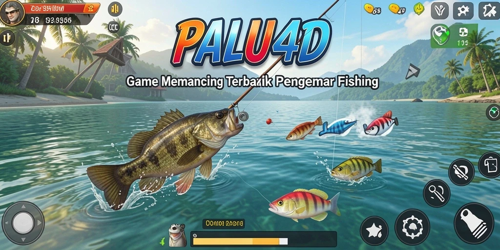Tampilan gameplay PALU4D yang mendebarkan saat menangkap ikan.