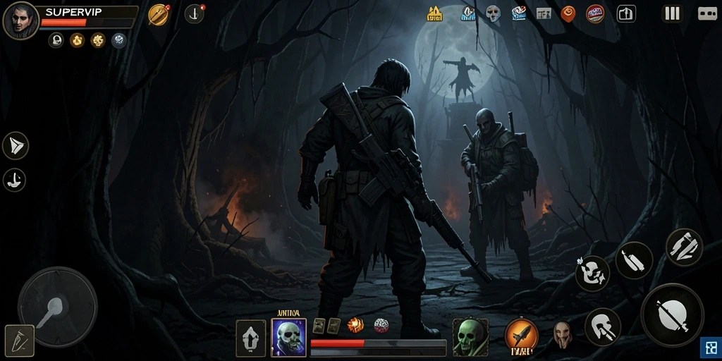 Gameplay SUPERVIP yang menyeramkan dan menegangkan.