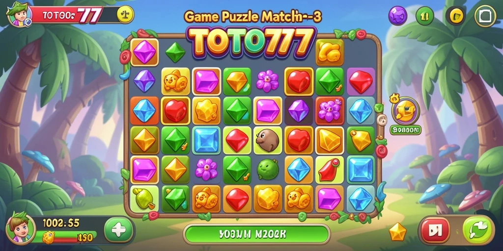 Screenshot gameplay TOTO777 menampilkan aksi pertandingan-3 yang seru.